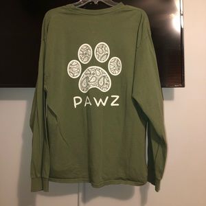 Green pawz long sleeve